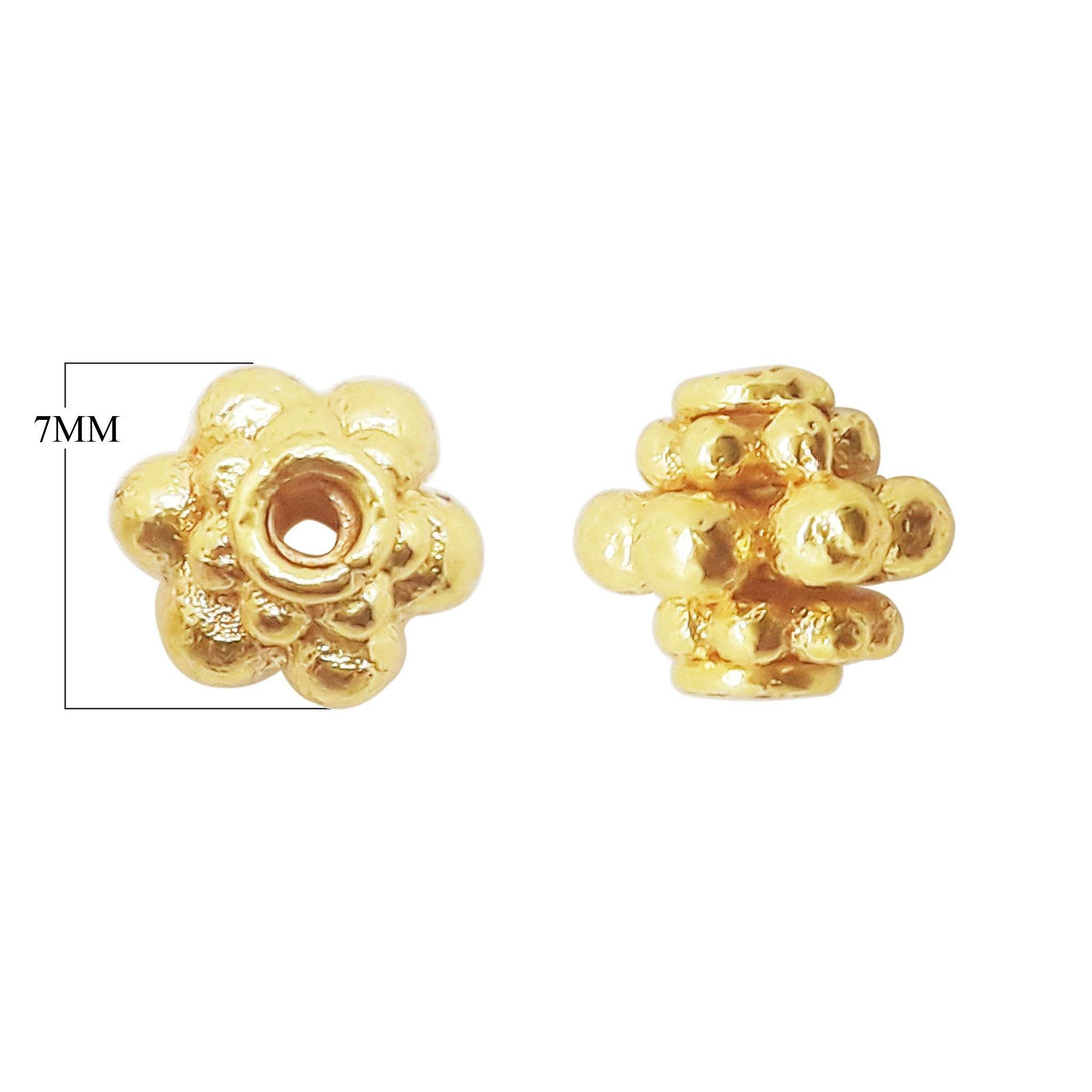 SG-147 18K Gold Overlay Spacers Beads Bali Designs Inc 