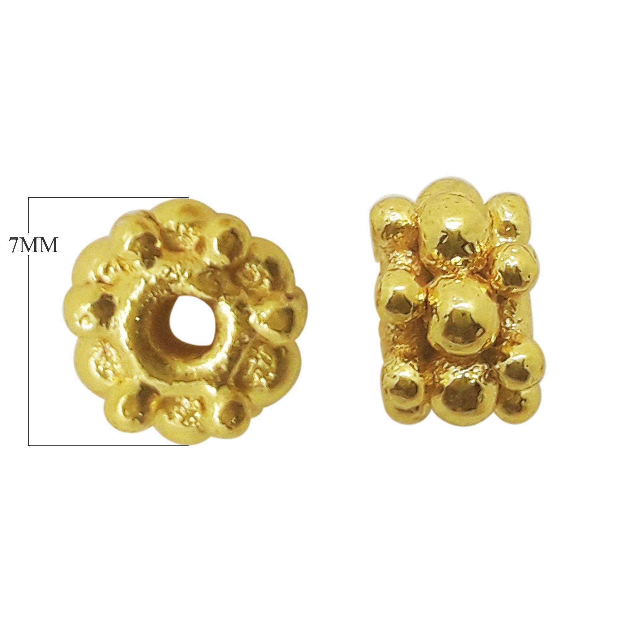 SG-152 18K Gold Overlay Spacers Beads Bali Designs Inc 
