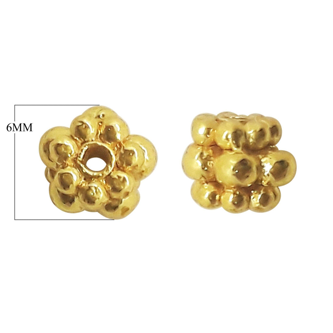 SG-154 18K Gold Overlay Spacers Beads Bali Designs Inc 