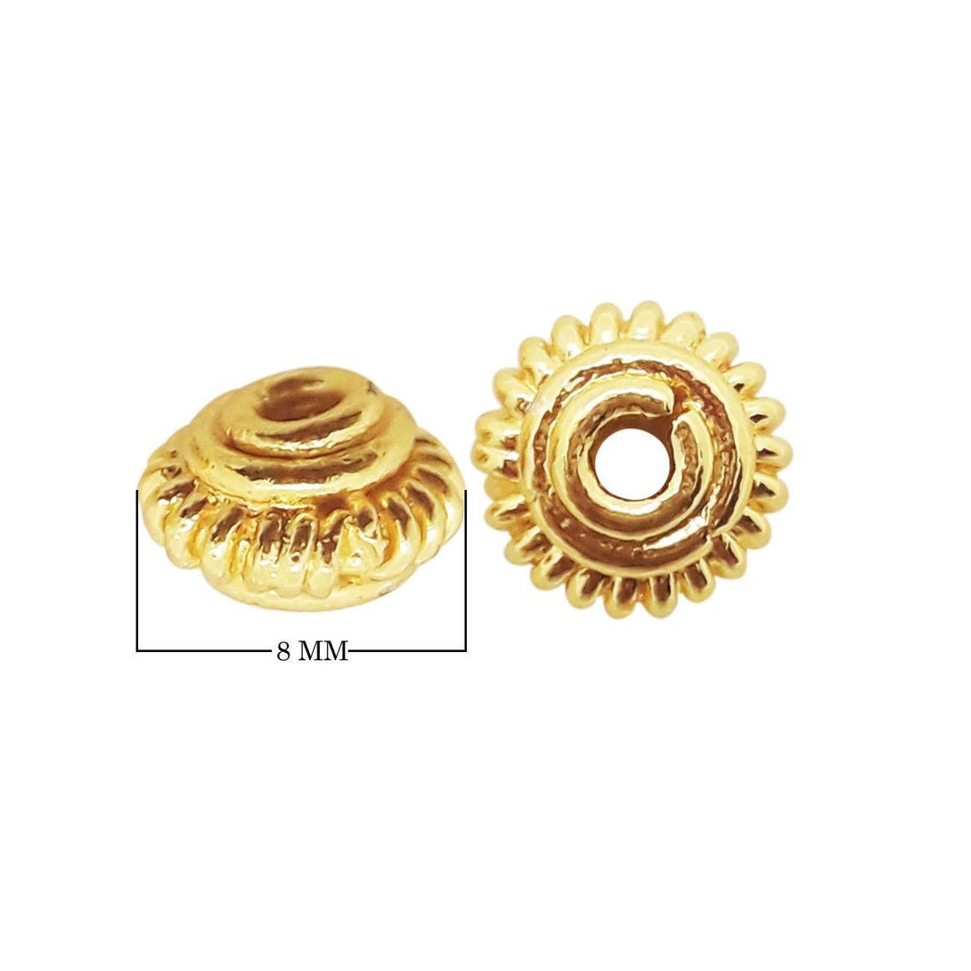 SG-157 18K Gold Overlay Spacers Beads Bali Designs Inc 