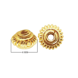 SG-157 18K Gold Overlay Spacers Beads Bali Designs Inc 