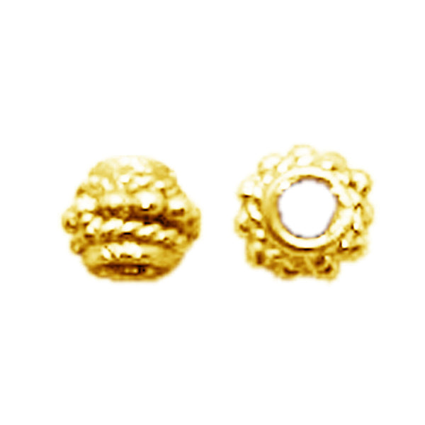 SG-162 18K Gold Overlay Spacers Beads Bali Designs Inc 