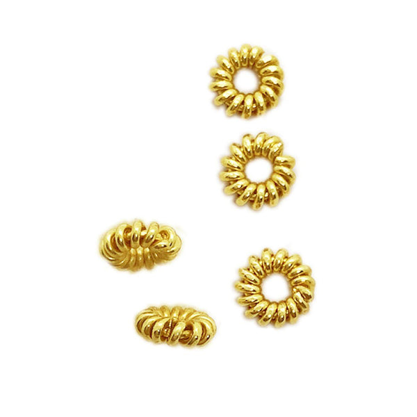 SG-164 18K Gold Overlay Spacers Beads Bali Designs Inc 