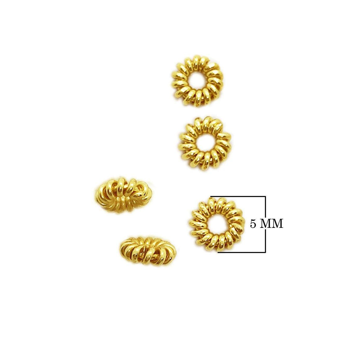SG-164 18K Gold Overlay Spacers Beads Bali Designs Inc 