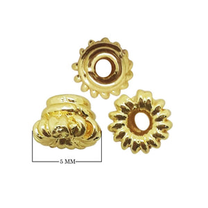 SG-197 18K Gold Overlay Spacers Beads Bali Designs Inc 