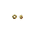 18K gold overlay mini sunburst Bali spacer bead handcrafted in India for wholesale jewelry making