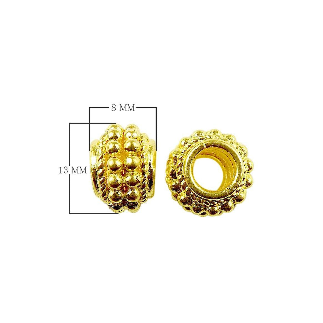 SG-319 18K Gold Overlay Spacers Beads Bali Designs Inc 