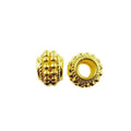 18K gold overlay beaded cluster Bali spacer bead handcrafted in India for wholesale jewelry making