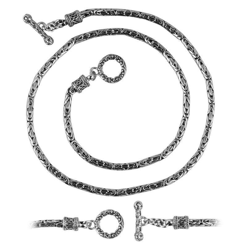 SN-3598-S-2.5M-T-24" Sterling Silver Chain Jewelry Bali Designs Inc 