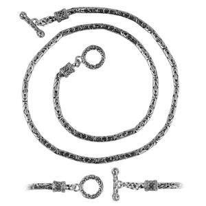 SN-3598-S-3MM-T-16" Sterling Silver Chain Jewelry Bali Designs Inc 