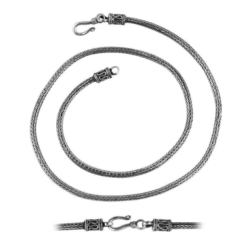 SN-3599-S-3M-H-24" Sterling Silver Chain Jewelry Bali Designs Inc 