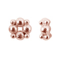 Bali bubble spacer beads in rose gold overlay over copper handcrafted in India for wholesale jewelry manufacturing