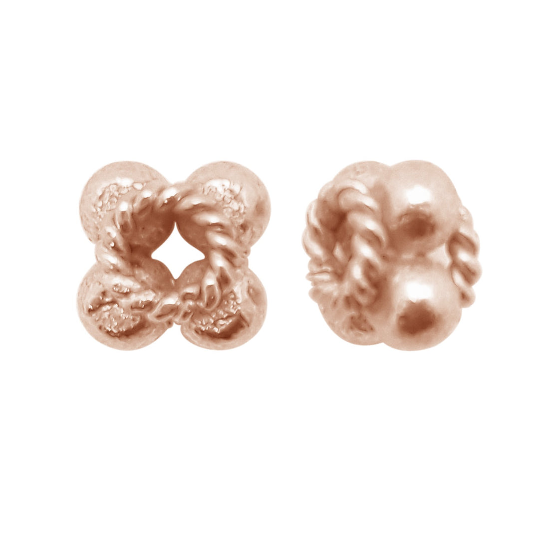 SRG-144 Rose Gold Overlay Spacer Beads Bali Designs Inc 
