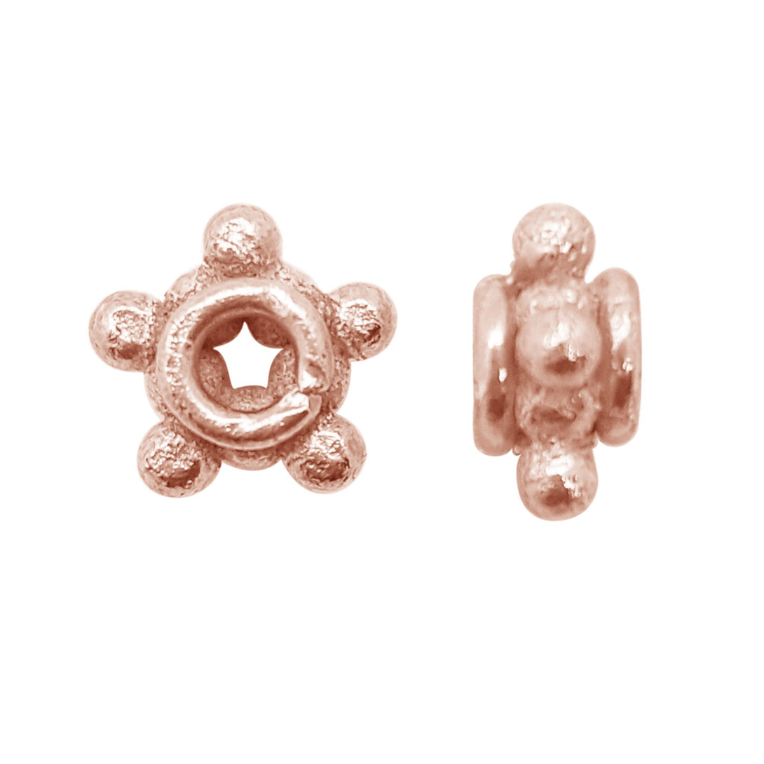 SRG-213 Rose Gold Overlay Spacer Beads Bali Designs Inc 