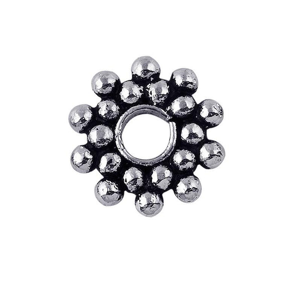SSF-110-11MM Silver Overlay Spacers Beads Bali Designs Inc 