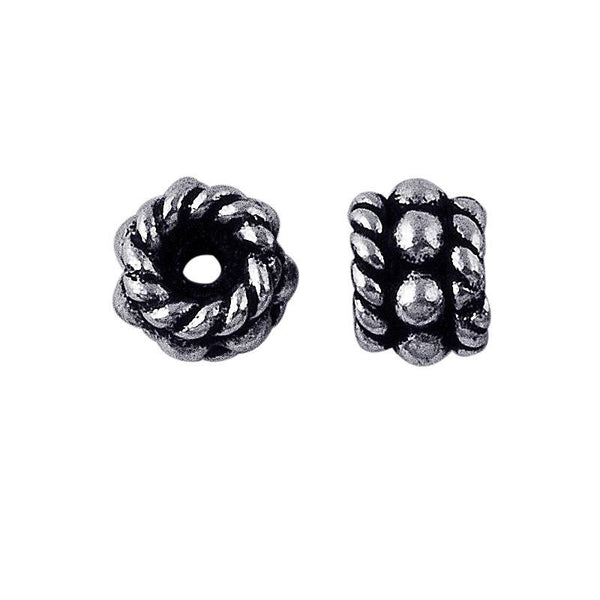SSF-118 Silver Overlay Spacers Beads Bali Designs Inc 