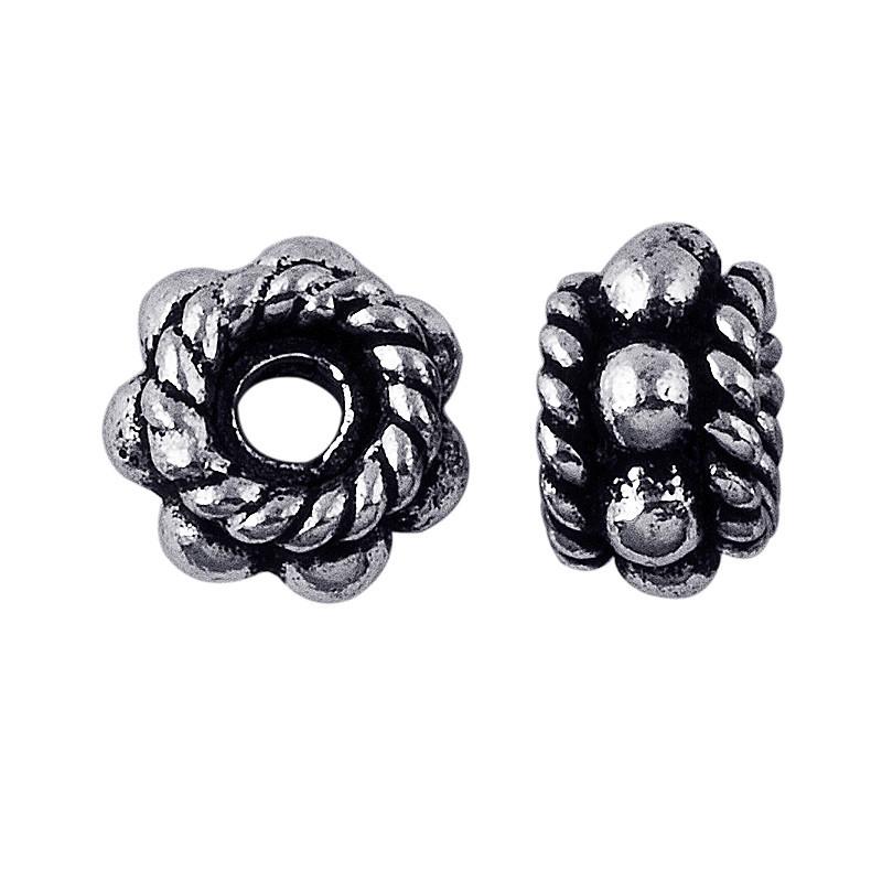 SSF-120 Silver Overlay Spacers Beads Bali Designs Inc 