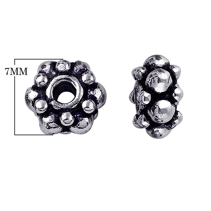 SSF-152 Silver Overlay Spacers Beads Bali Designs Inc 