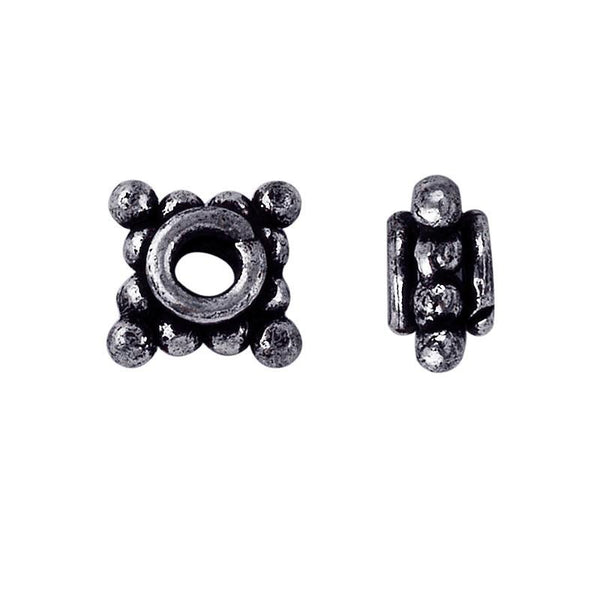 SSF-153-7MM Silver Overlay Spacers Beads Bali Designs Inc 