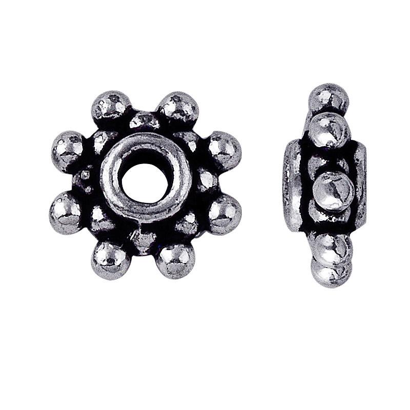 SSF-159-11MM Silver Overlay Spacers Beads Bali Designs Inc 