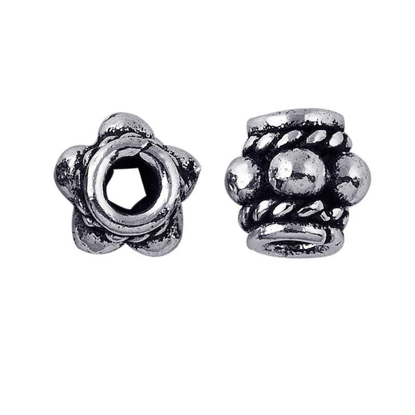 SSF-163 Silver Overlay Spacers Beads Bali Designs Inc 
