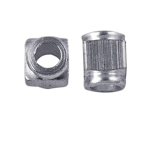 Handcrafted square barrel bead made with Silver Overlay Over Copper, textured metallic finish, artisan jewelry component from India.