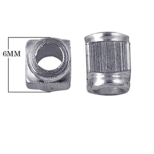 Handcrafted square barrel bead made with Silver Overlay Over Copper, textured metallic finish, artisan jewelry component from India.