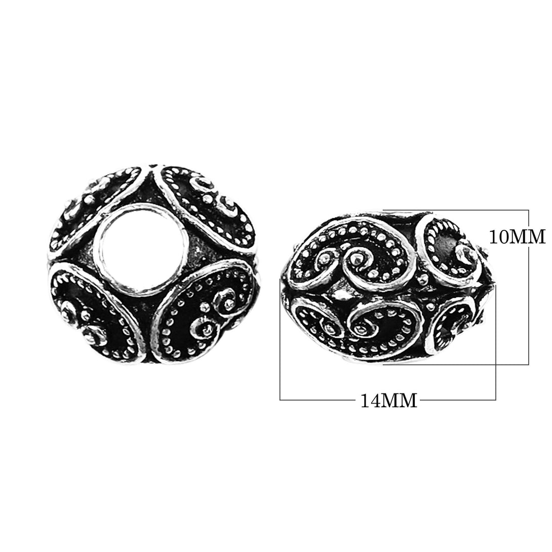 SSF-323 Silver Overlay Spacers Beads Bali Designs Inc 