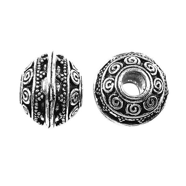 SSF-331 Silver Overlay Spacers Beads Bali Designs Inc 