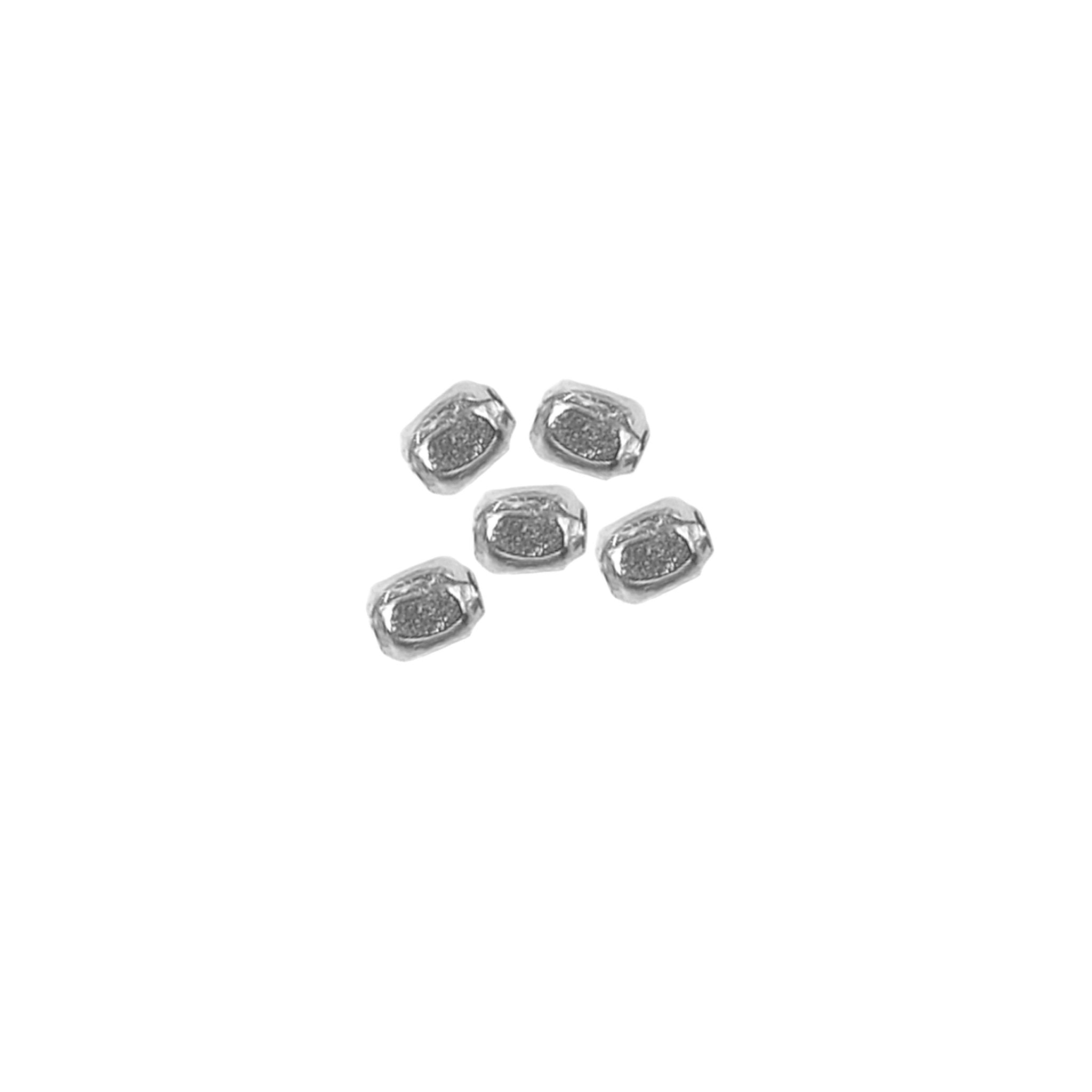 Silver Overlay Over Copper handcrafted geometric spacer from India for wholesale jewelry making