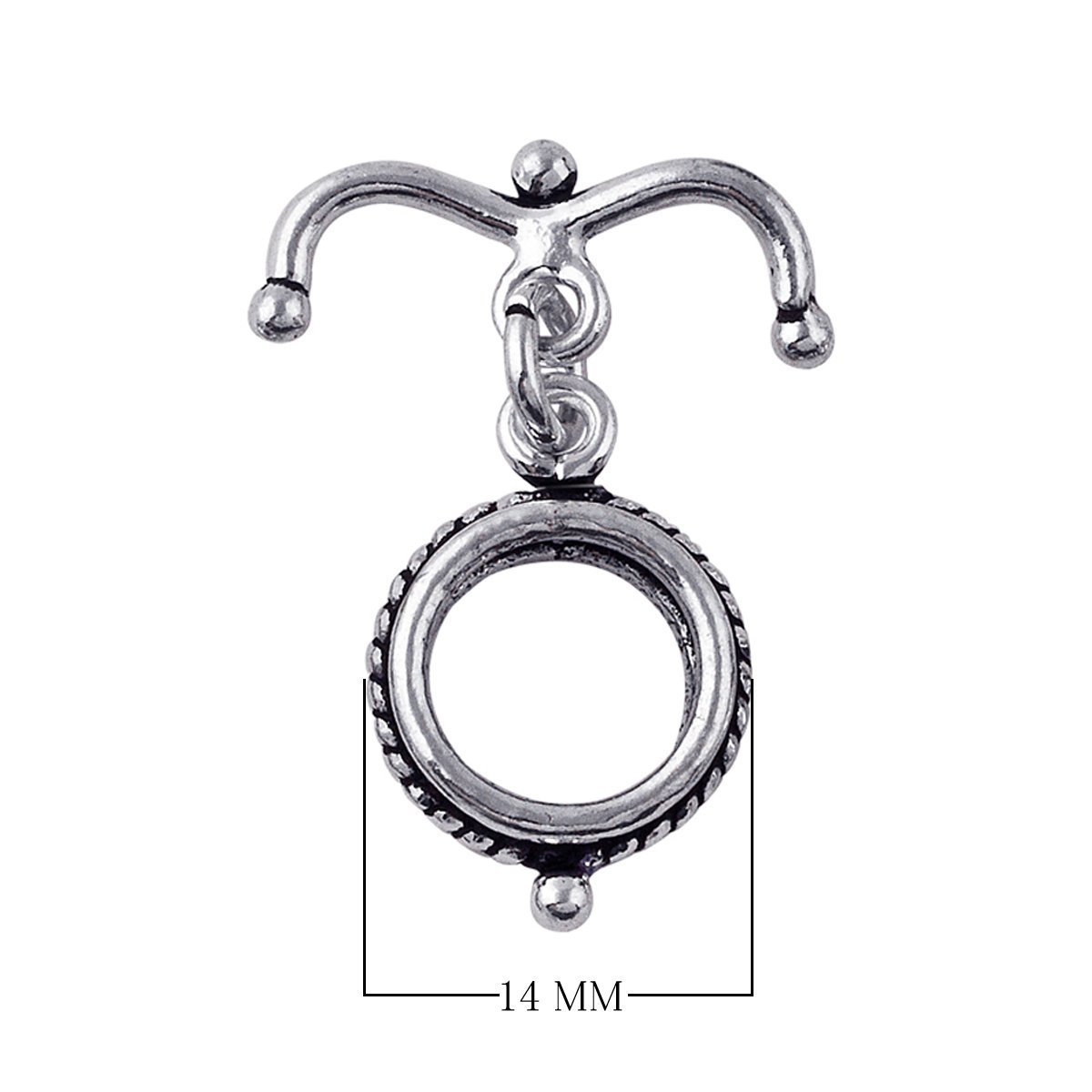 Wholesale silver overlay rope-edge toggle clasp for jewelry making

Bulk silver overlay toggle clasp with circular ring and bar

Bali-inspired silver overlay toggle clasp wholesale jewelry finding

Durable silver overlay toggle clasp for bracelets and necklaces wholesale

Rope-edge design toggle clasp in silver overkay, wholesale supplies