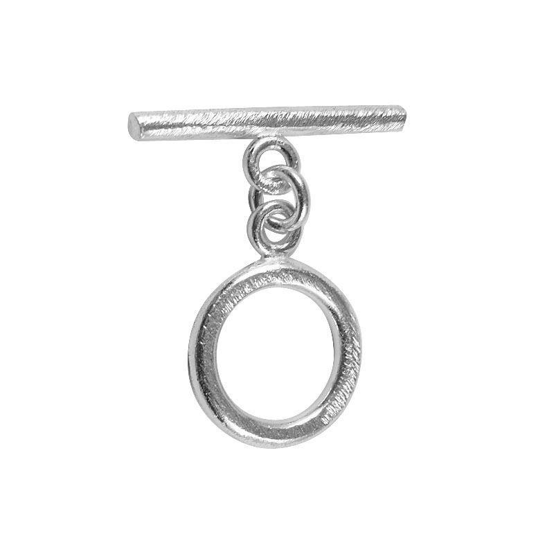 Silver Overlay toggle clasp with ring-and-bar design, handcrafted in India for wholesale jewelry findings and bulk supply.