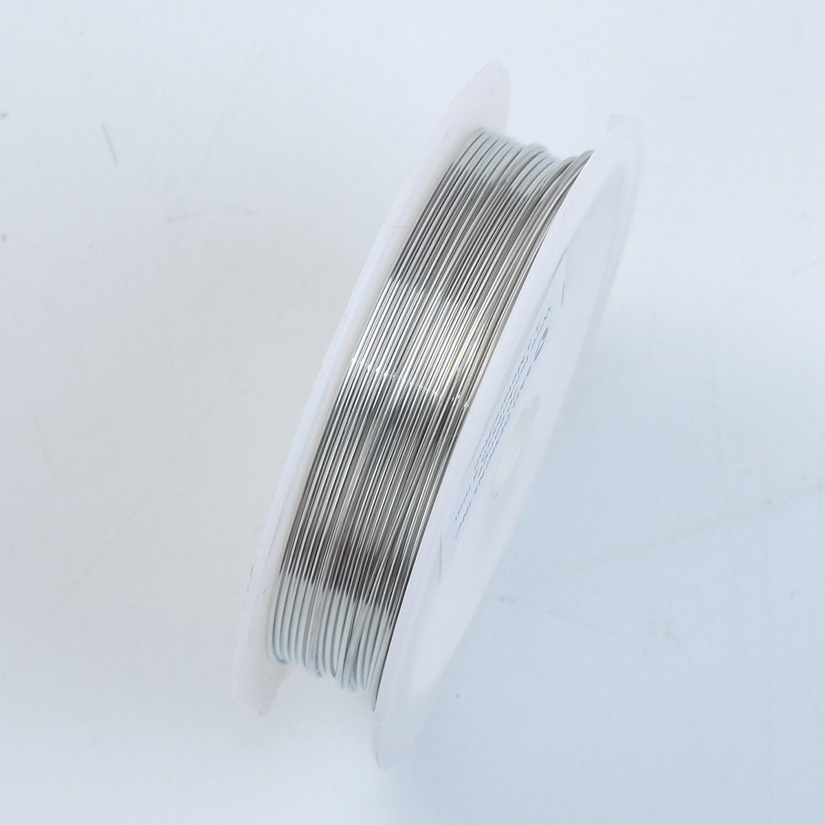 Handcrafted silver overlay over copper 20 gauge jewelry wire spool with polished finish made in India