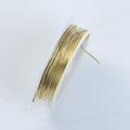 Handcrafted 18K gold overlay over copper 28 gauge jewelry wire spool with polished finish made in India