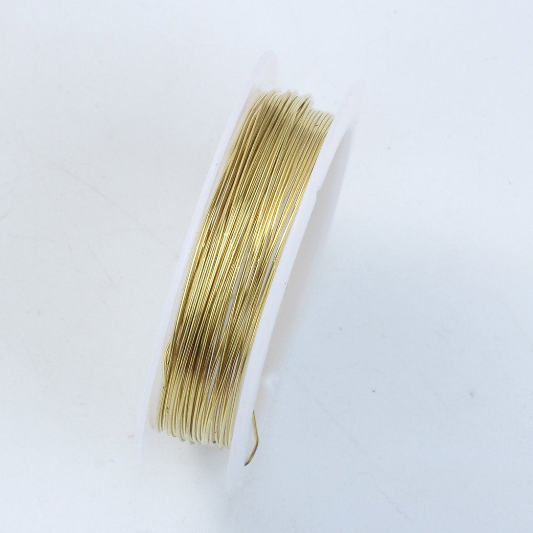WG-101-23G Gold Color Wire 23 Gauge,Thickness 0.6MM Beads Bali Designs Inc 