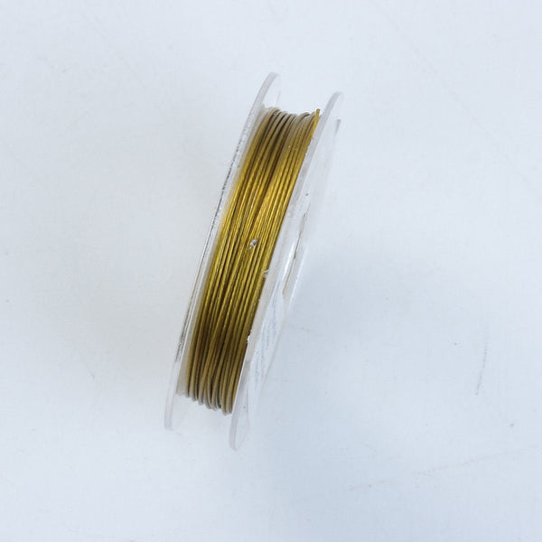 WG1-101-25G Golden Color Wire 25 Gauge Beads Bali Designs Inc 