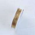 Handcrafted 18K gold overlay over copper 20 gauge jewelry wire spool with polished finish made in India