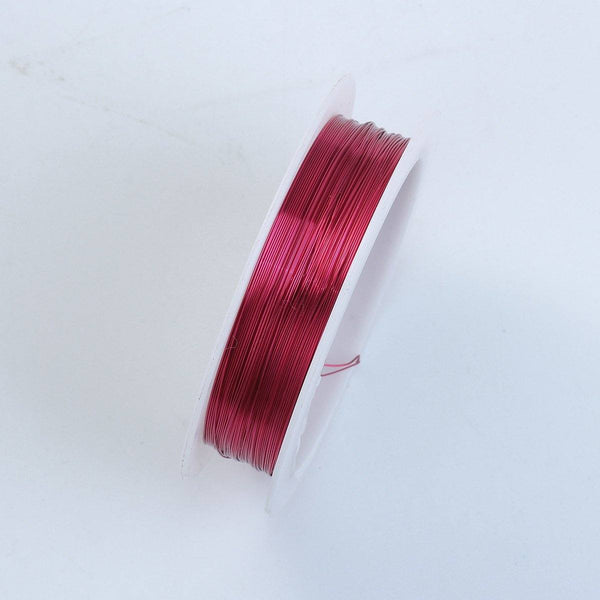 WR-101-28G Red Color Wire 28 Gauge Beads Bali Designs Inc 