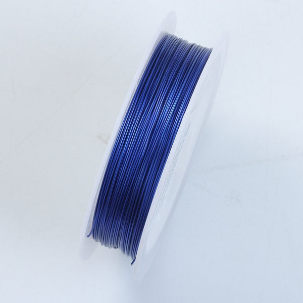 WRB-101-26G Royal Blue Color Wire 26 Gauge Beads Bali Designs Inc 