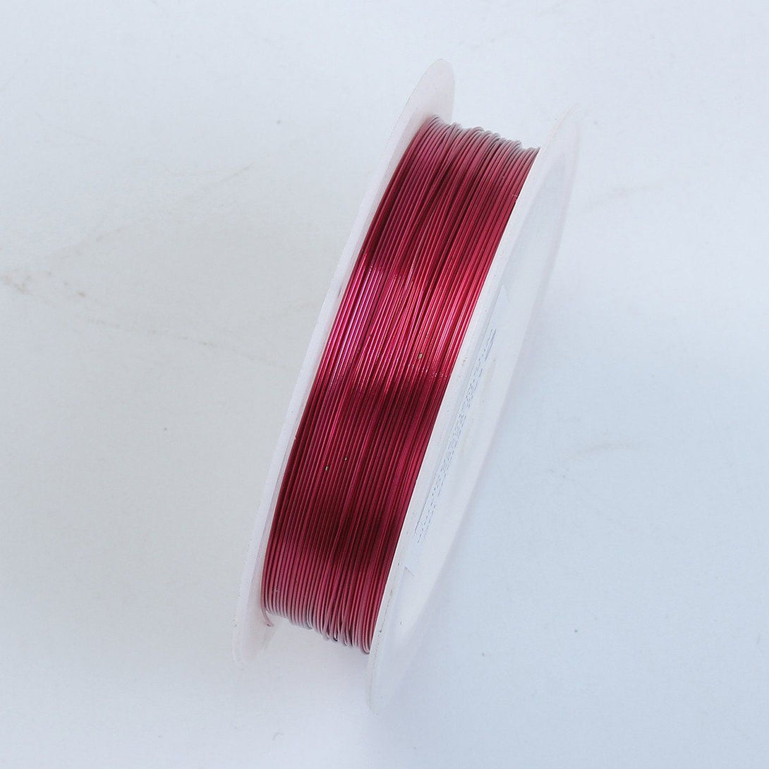 WRD-101-26G Red Color Wire 26 Gauge Beads Bali Designs Inc 
