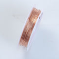 WRG-101-24G Rose Gold Color Wire 24 Gauge Beads Bali Designs Inc 