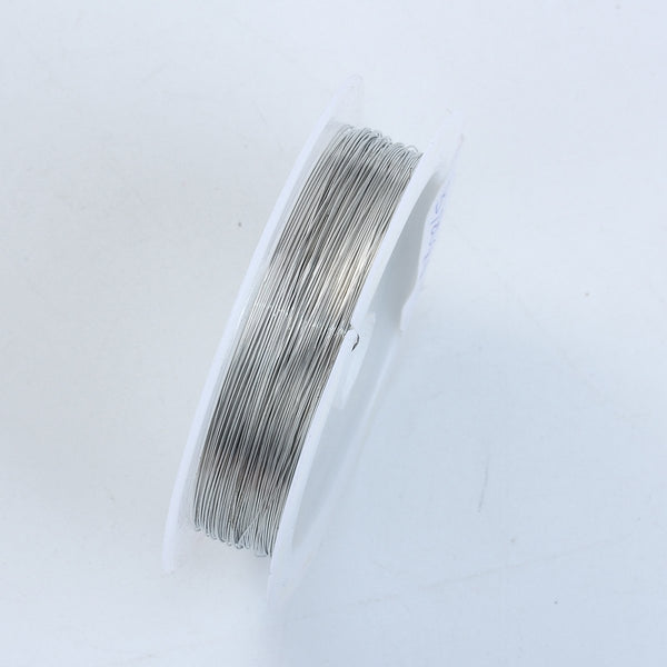 WSF1-101-28G Silver Color Wire 28 Gauge Beads Bali Designs Inc 